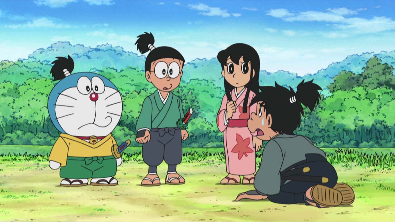 Nobita contra Musashi, el duelo previo al de la isla Ganryu