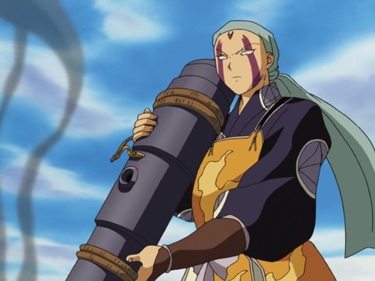 Inuyasha desaparece en un río en llamas